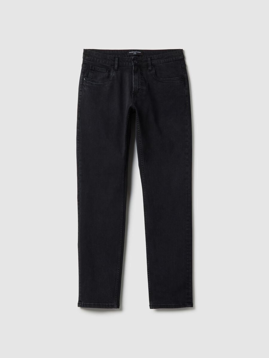 Black Denim Slim Fit Jeans_4