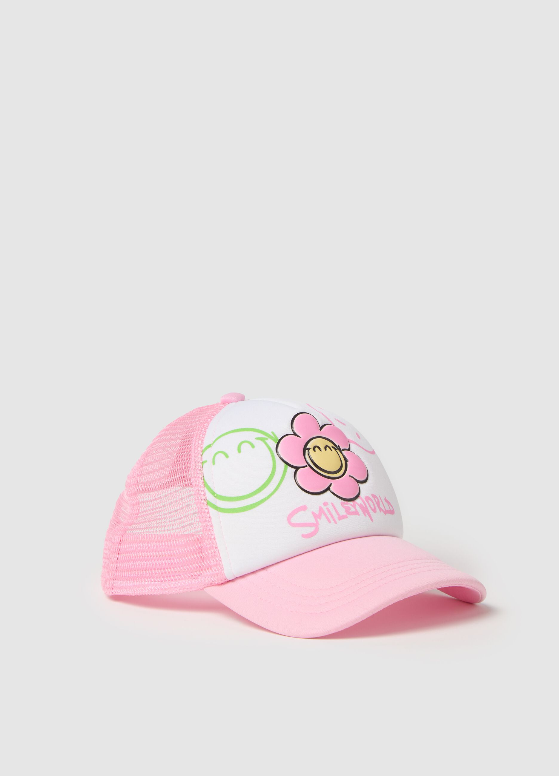 Pink Smileworld cap for girl