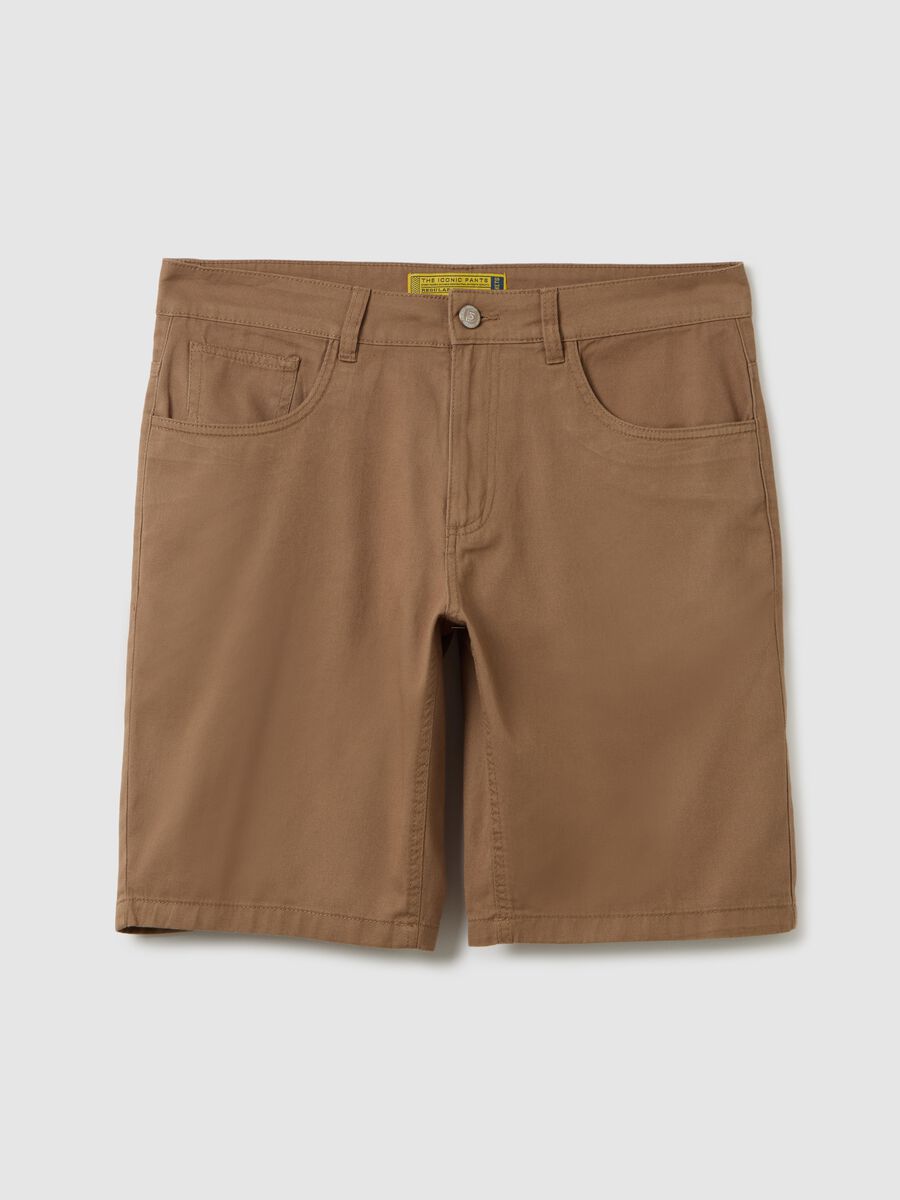 Men's Brown Cotton Shorts by Ovs_4