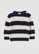 Children's multicolour pure cotton jumper, regular fit with buttons_0