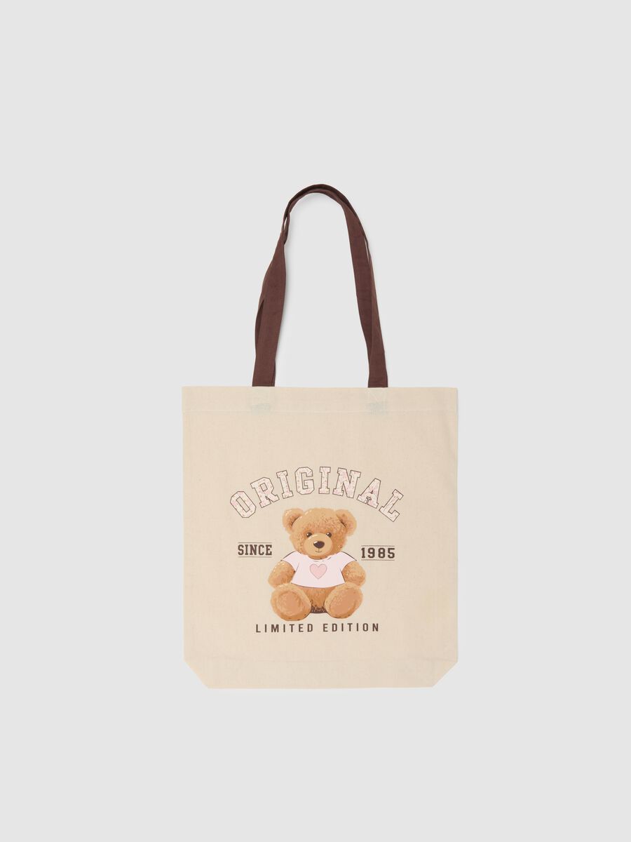 Multicolour pure cotton shoulder bag with print_0