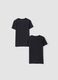 Bipack t-shirt nere in cotone organico elasticizzato girocollo_1