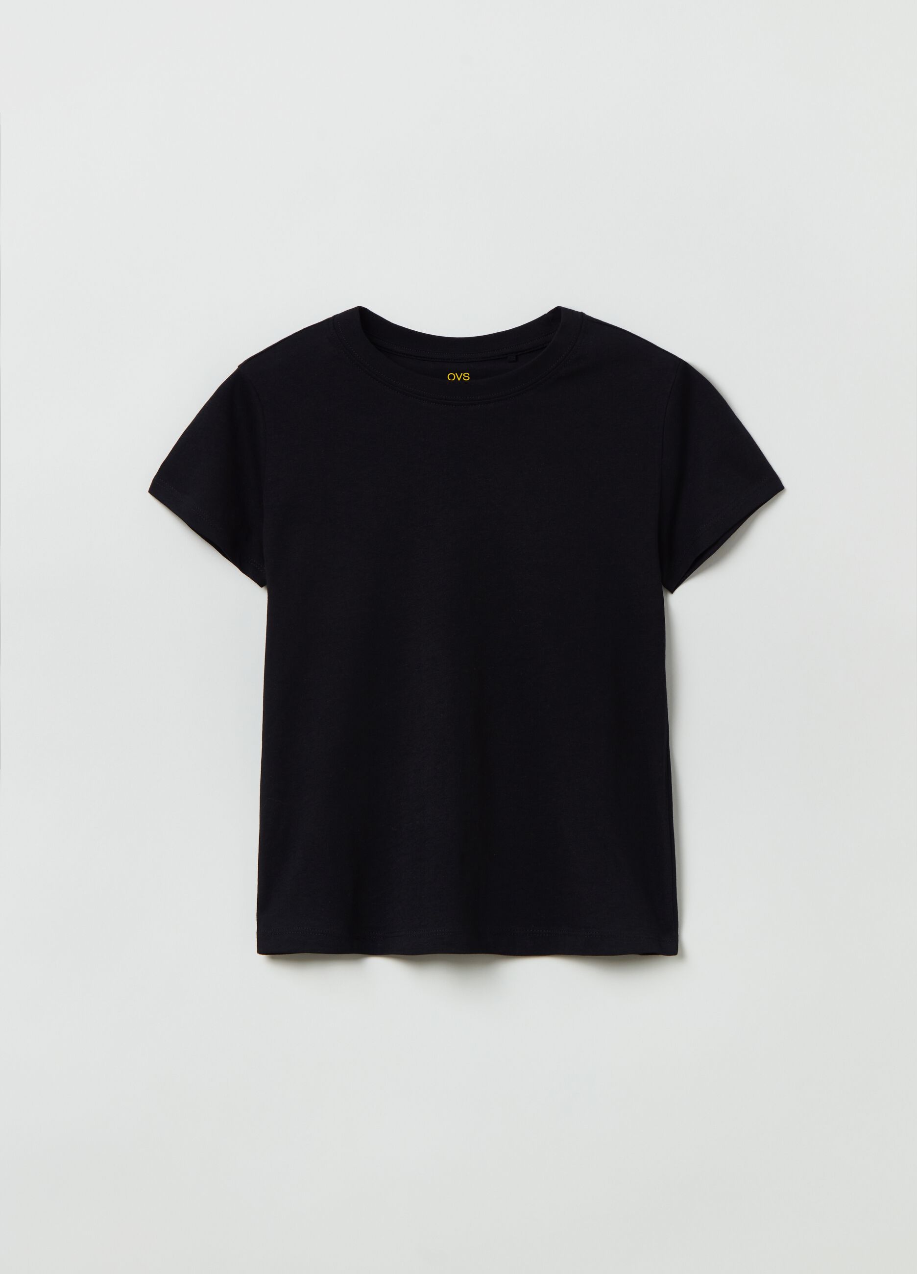 T shirt in cotone tinta unita