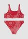 Girls&rsquo; red stretch bikini with paisley print_1