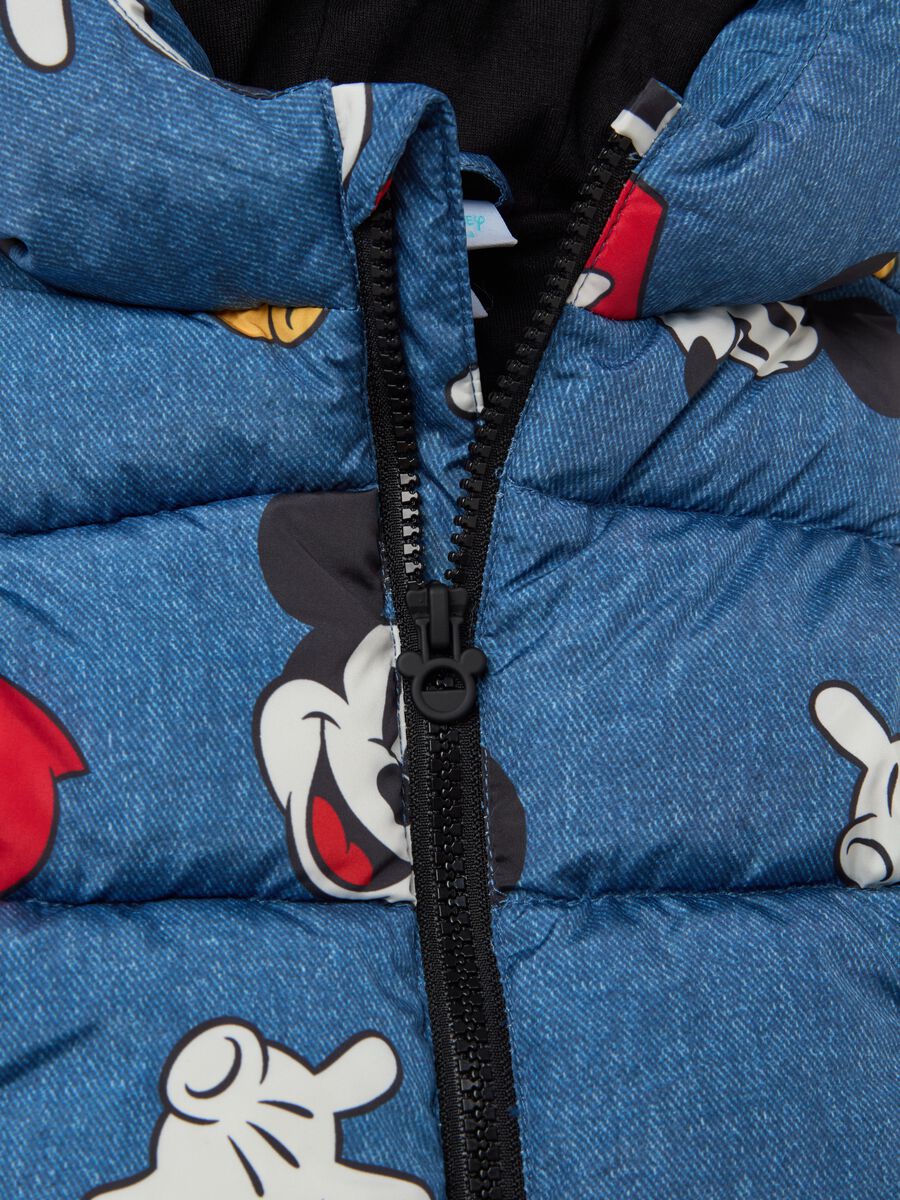 Gilet with hood and Mickey Mouse print_2