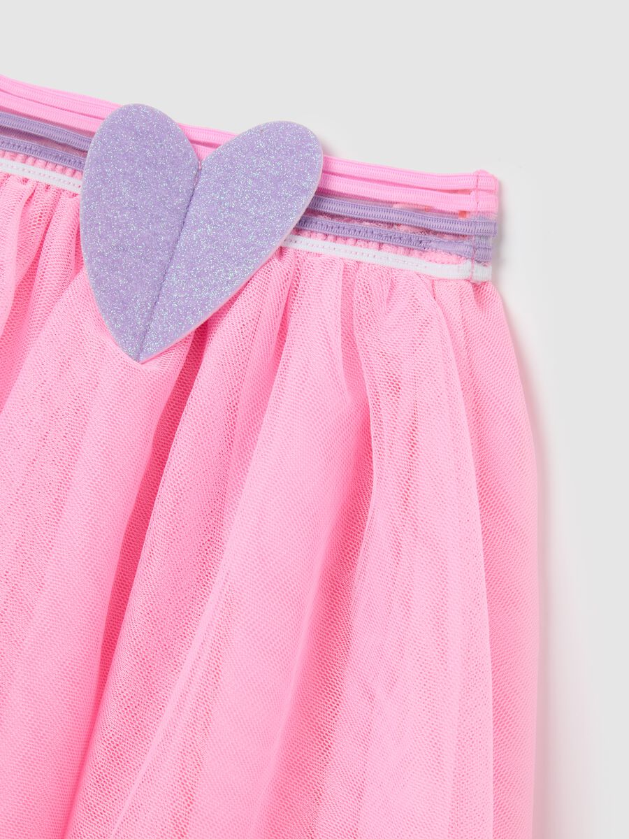 Pink Mini Tulle Skirt by Love Therapy_3