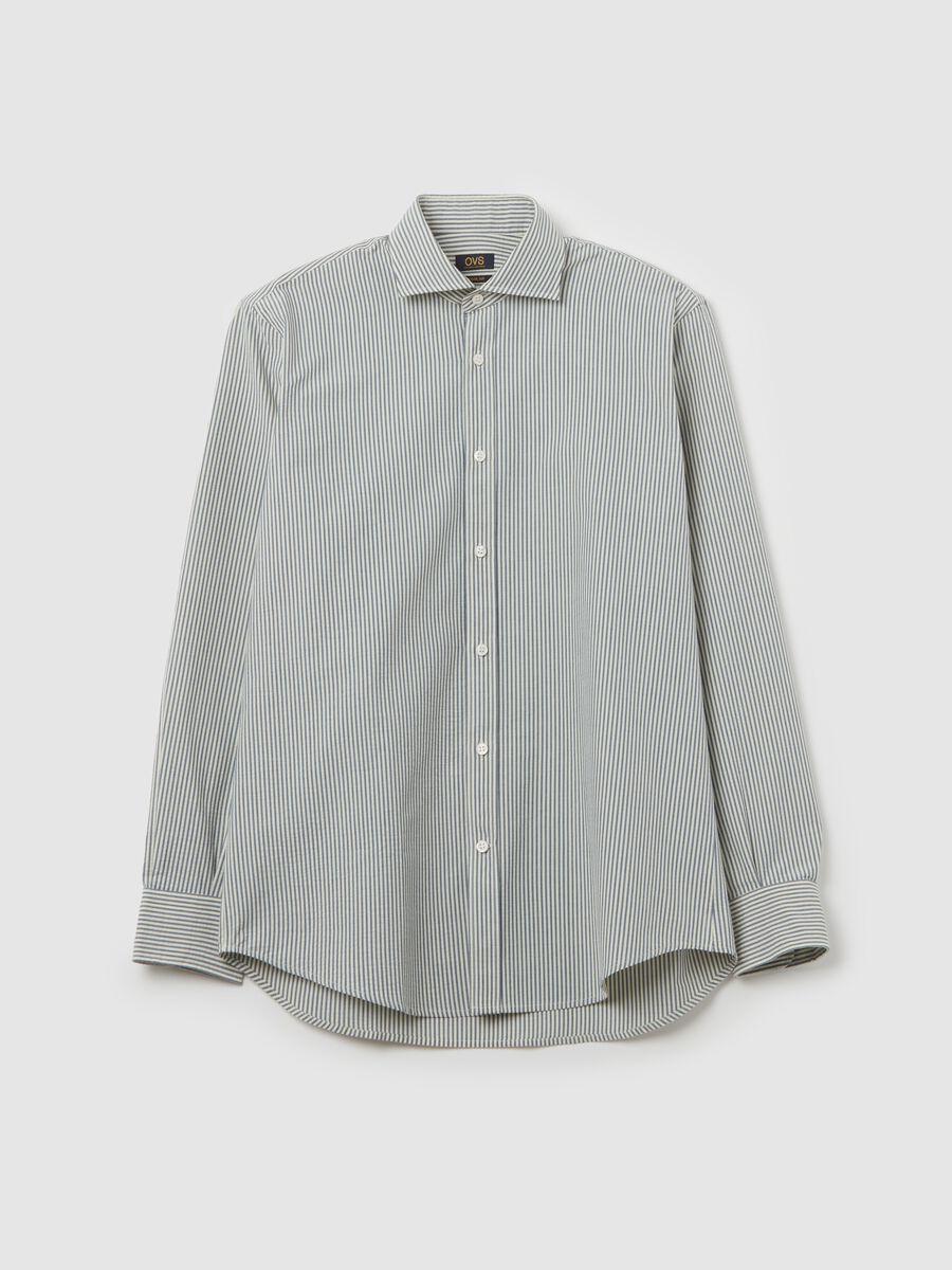 Regular-fit striped cotton shirt_4