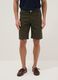 Bermuda verdi in cotone elasticizzato regular fit_1