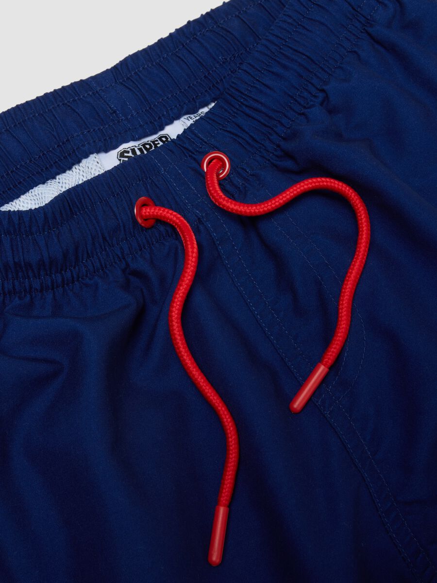 Boxer da mare blu regular fit con stampa Super Mario_2