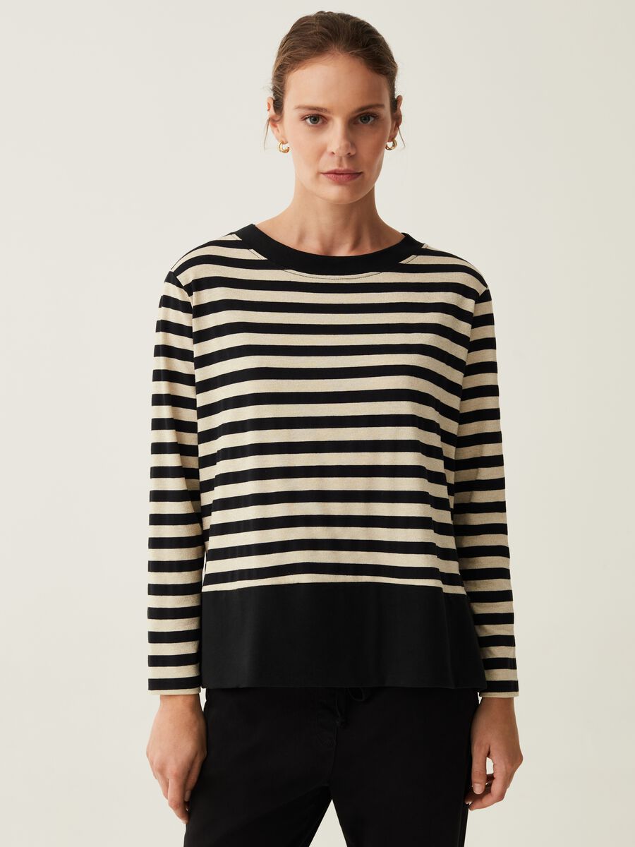 Maglia a righe con spacchetti_0