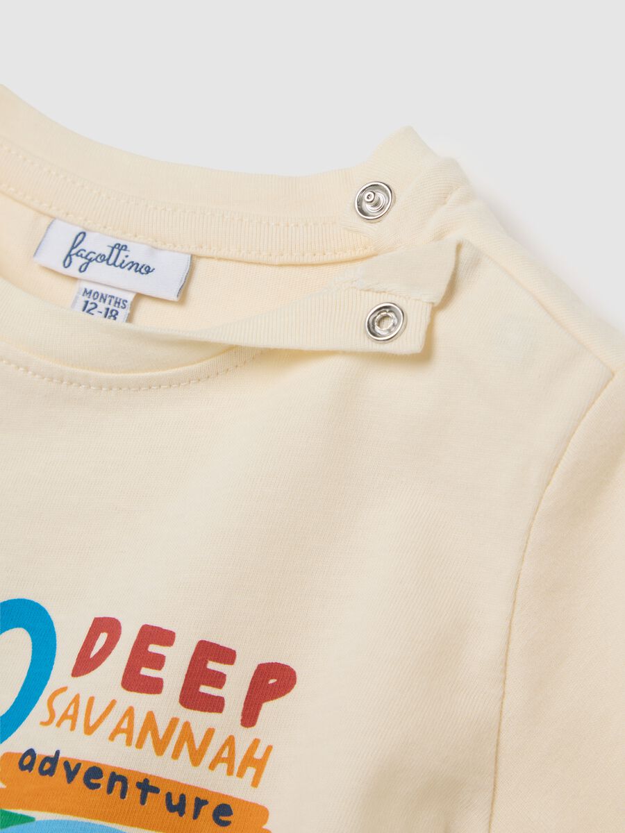 Yellow Outfit with Hippo Print in Cotton_3