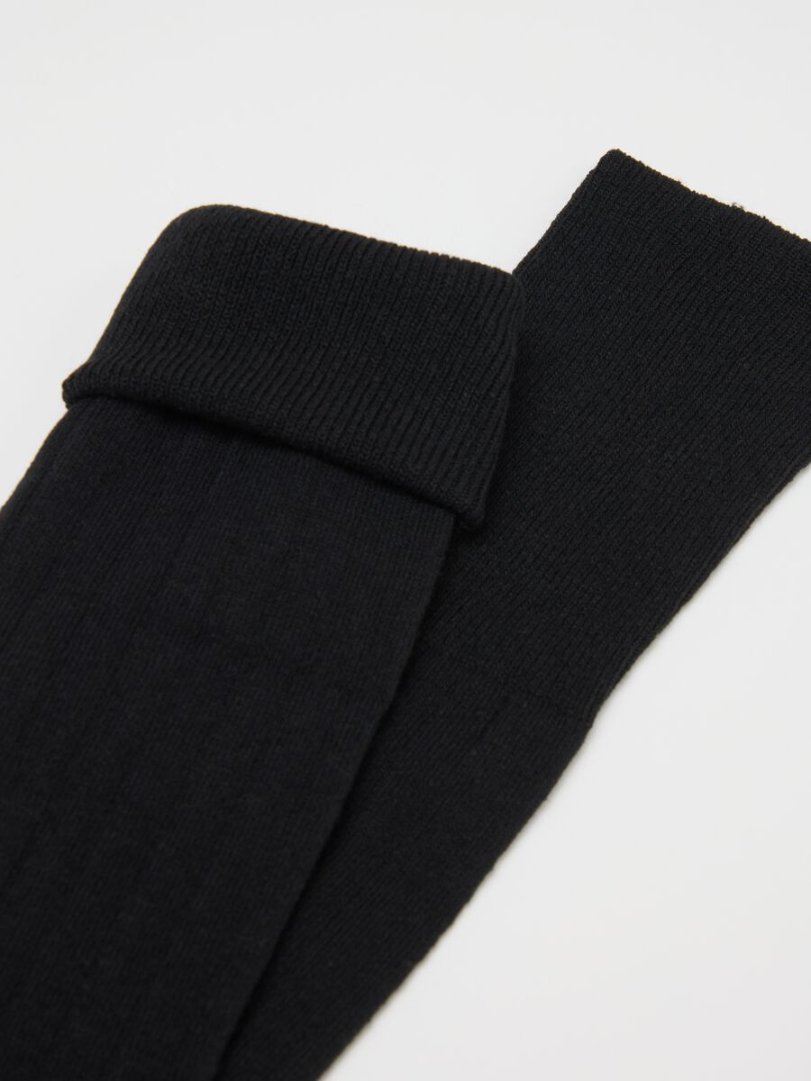 Men's Black Long Socks Twin Pack_1