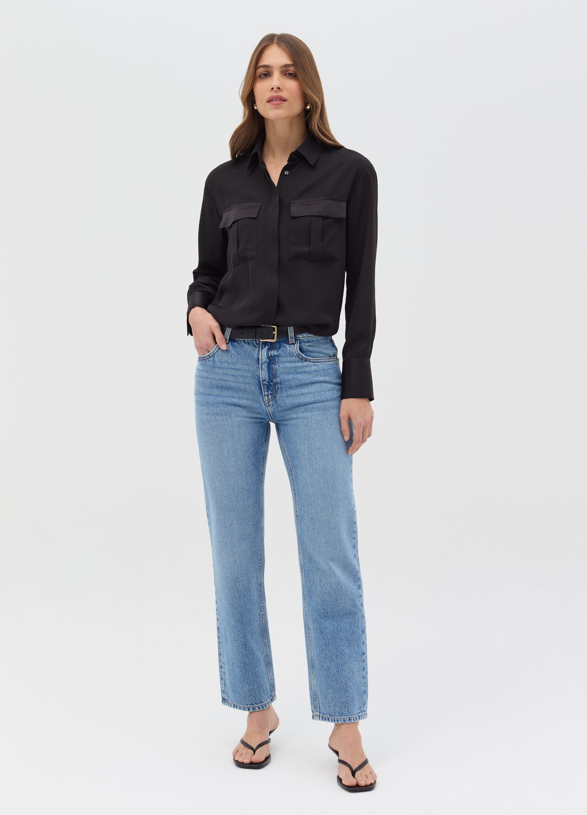 Straight-fit jeans with five pockets