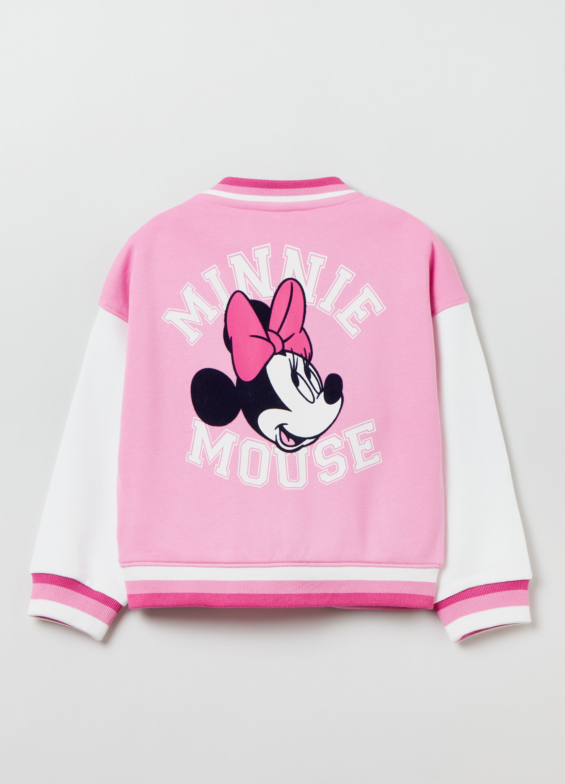 Full-zip varsity con stampa Minnie_1