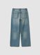 Light blue pure cotton straight-fit jeans_5