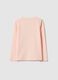 Pink pure cotton T-shirt for girls with regular fit_1
