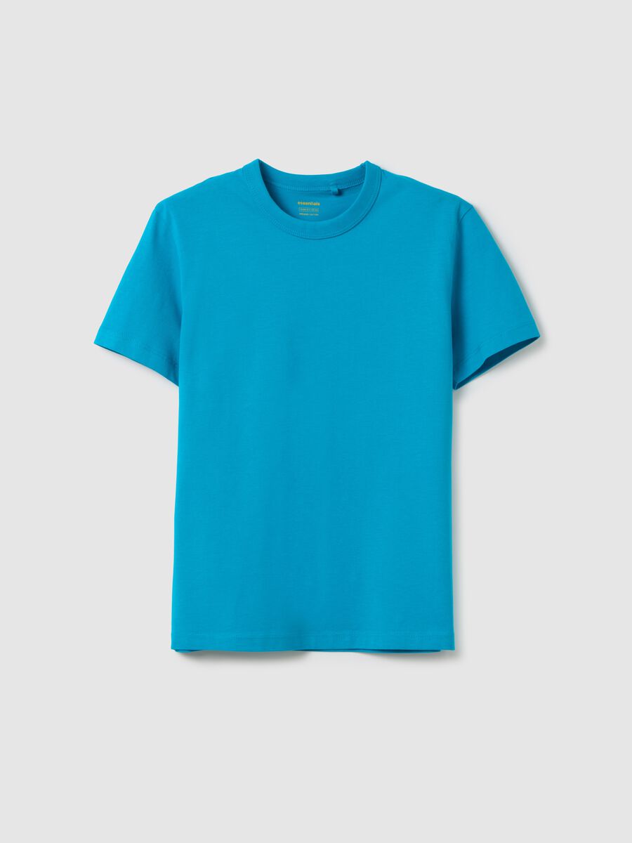 OVS Kids Blue Short Sleeve Cotton T-shirt_0