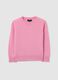 Girls' Pink Pullover in Pure Wool_3