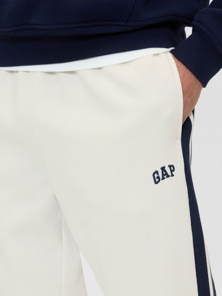 Pantaloni bianchi da uomo in misto cotone e poliestere_3