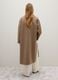 Long coat in beige wool blend, oversized fit_2