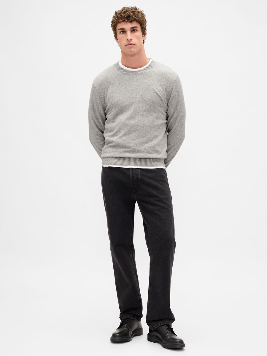 Grey Cotton Blend Jumper_2