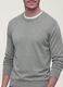 Grey crew-neck viscose-blend jumper, regular fit_2
