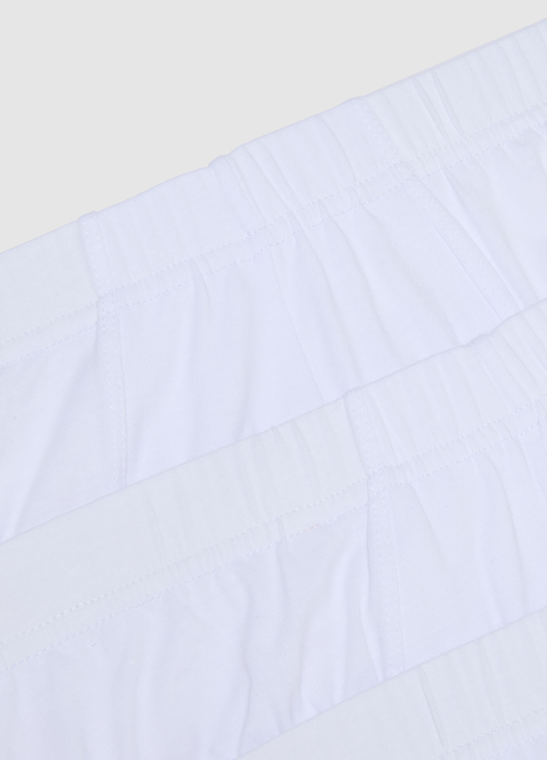 White Stretch Cotton Briefs Regular Fit