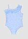 Baby girls&rsquo; light-blue stretch one-piece swimsuit with ruffles_0