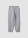 Grey pure cotton jogger trousers_1