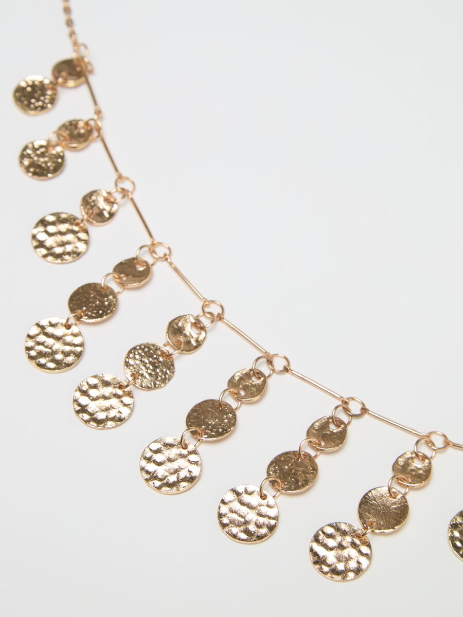 Golden necklace with pendants_2