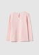 Girls' Pink Regular Fit Pure Cotton T-Shirt_1