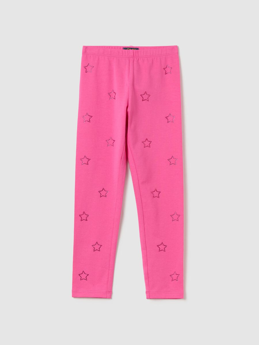 Leggings with diamanté stars application_0