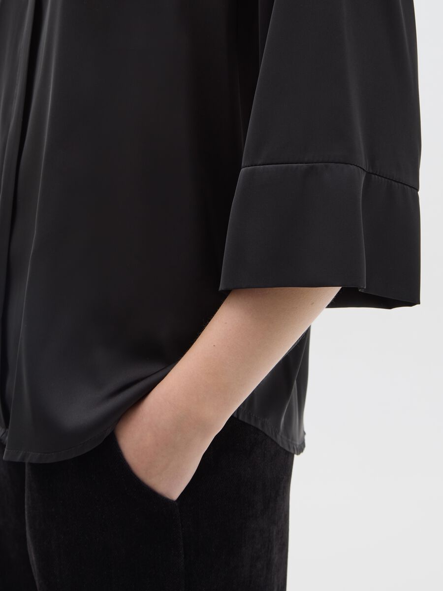 Blusa nera regular fit_3