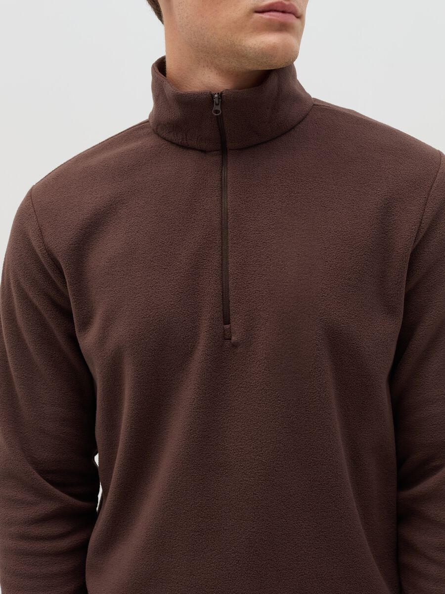 Felpa half-zip in pile_3