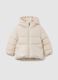 Children's Beige Padded Jacket with Zip_3