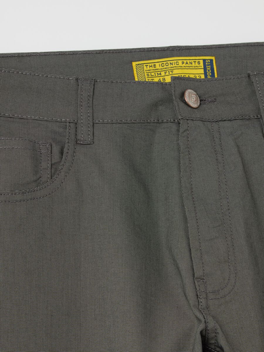 Stretch slim-fit trousers with five pockets_5