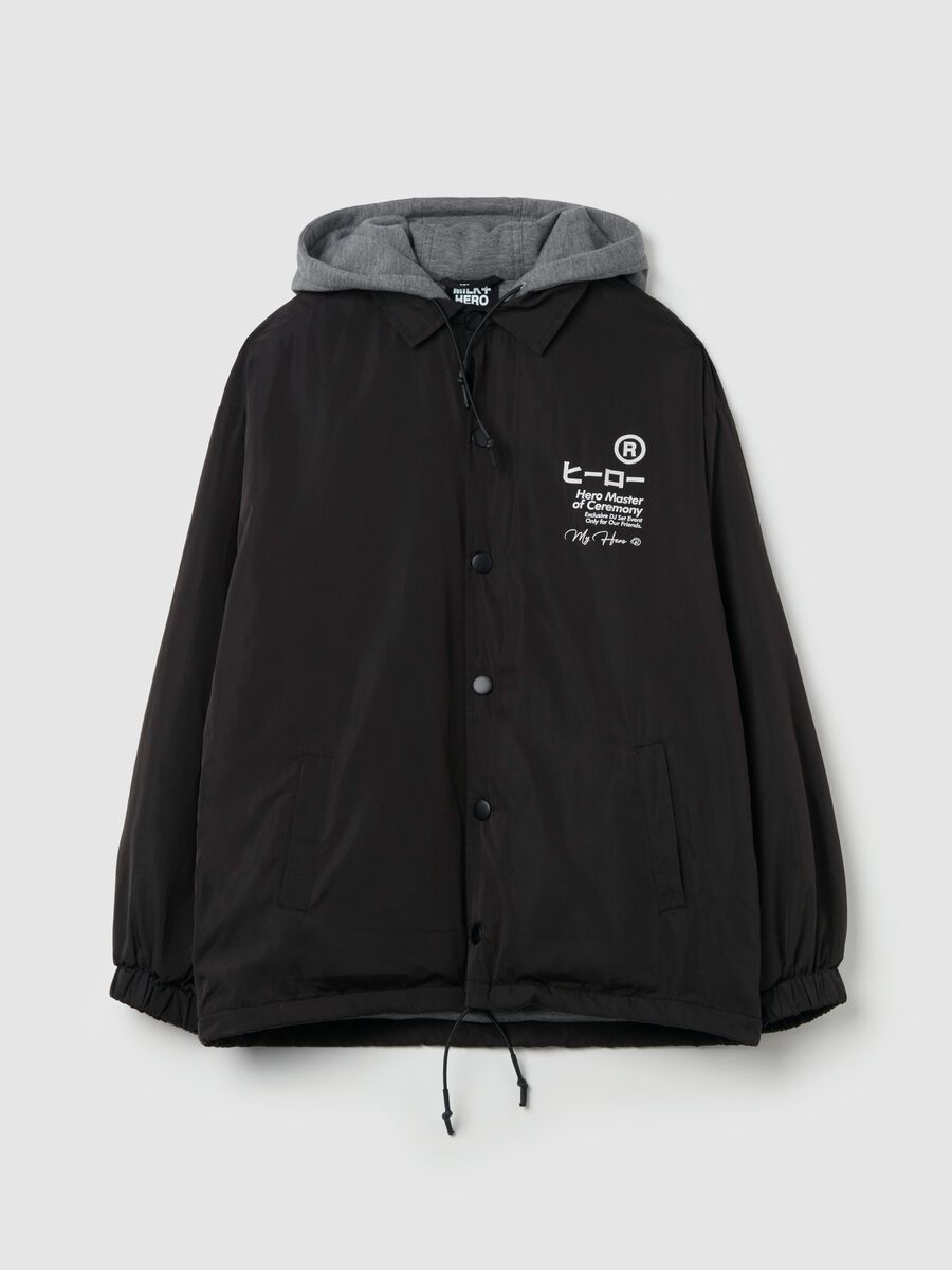 Short jacket with hood and print_4