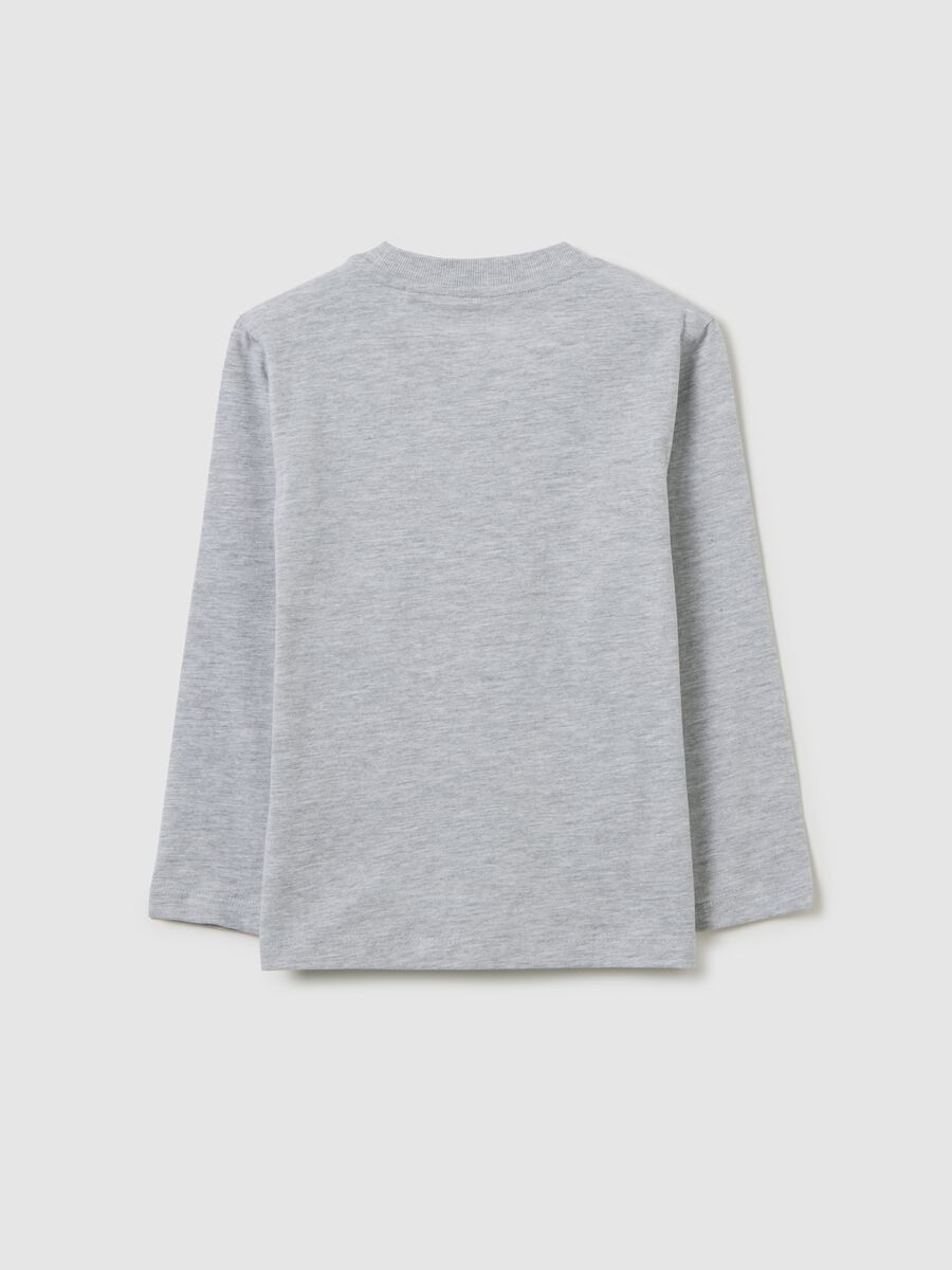 Kids' Grey Cotton T-shirt Regular Fit_1