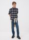 Blue pure cotton regular-fit jeans for boys_1