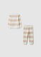 Regular fit newborn pure cotton pyjamas with multicolour stripes_1