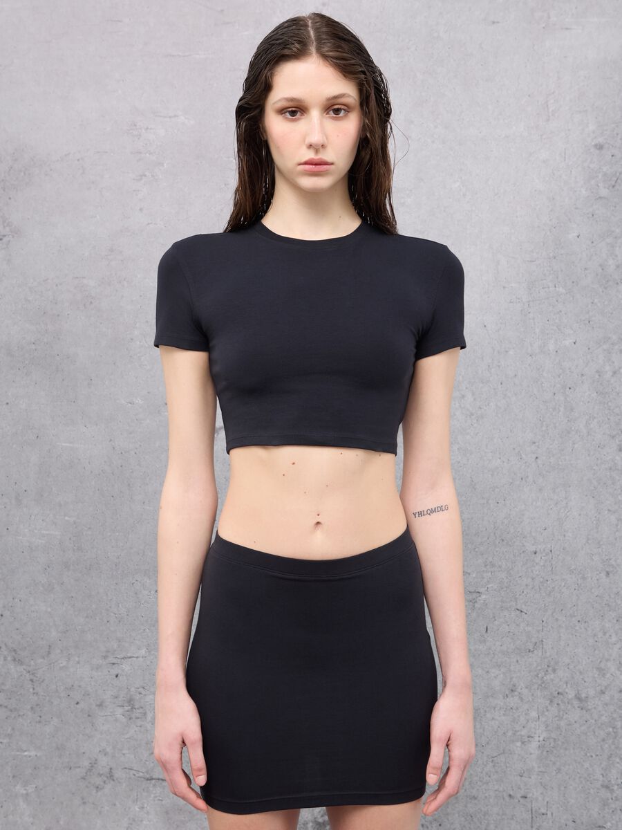 Crop T-shirt Black_0