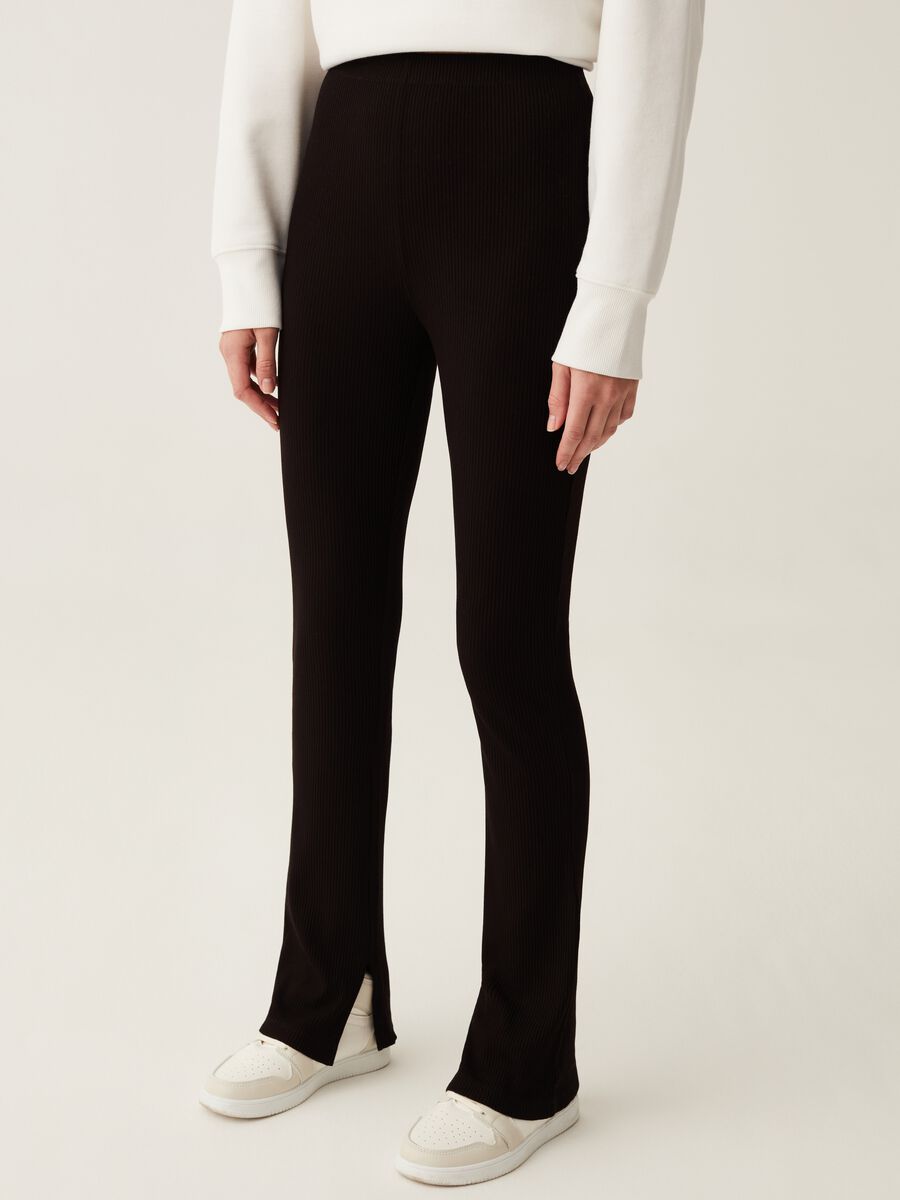 Jeggings a costine con spacchi_1