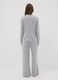 Grey pure viscose polka-dot V-neck pyjamas_3