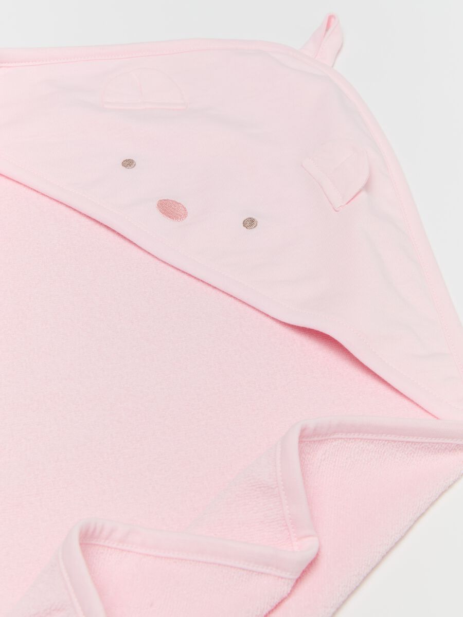 Bathrobe with teddy bear embroidery_2