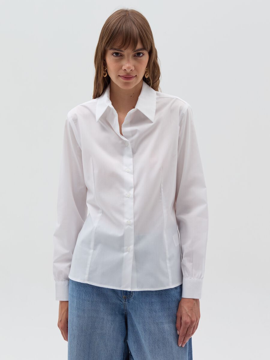 Shirt with side darts_0