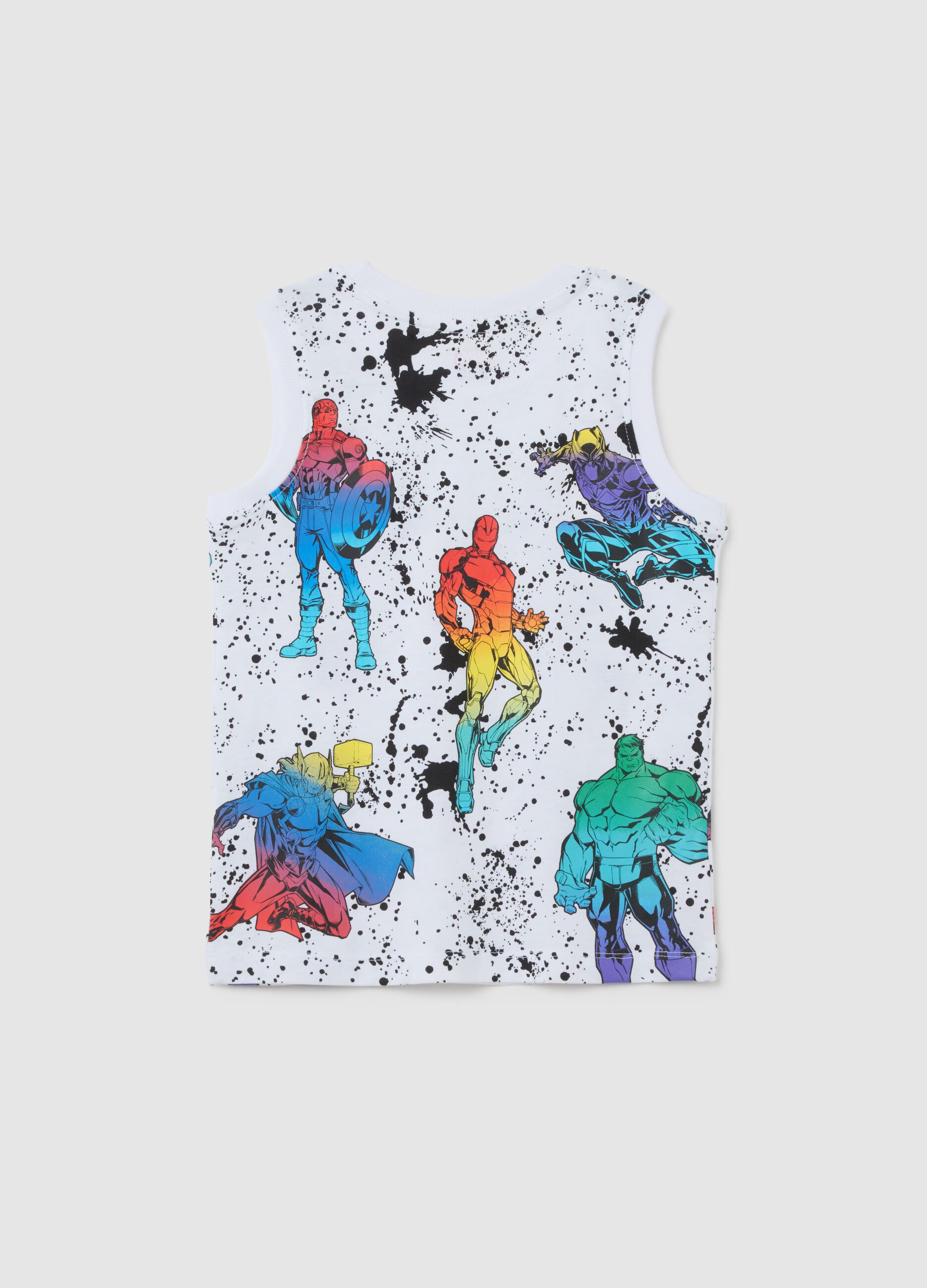 Maglietta da bambino in puro cotone multicolor regular fit con stampa