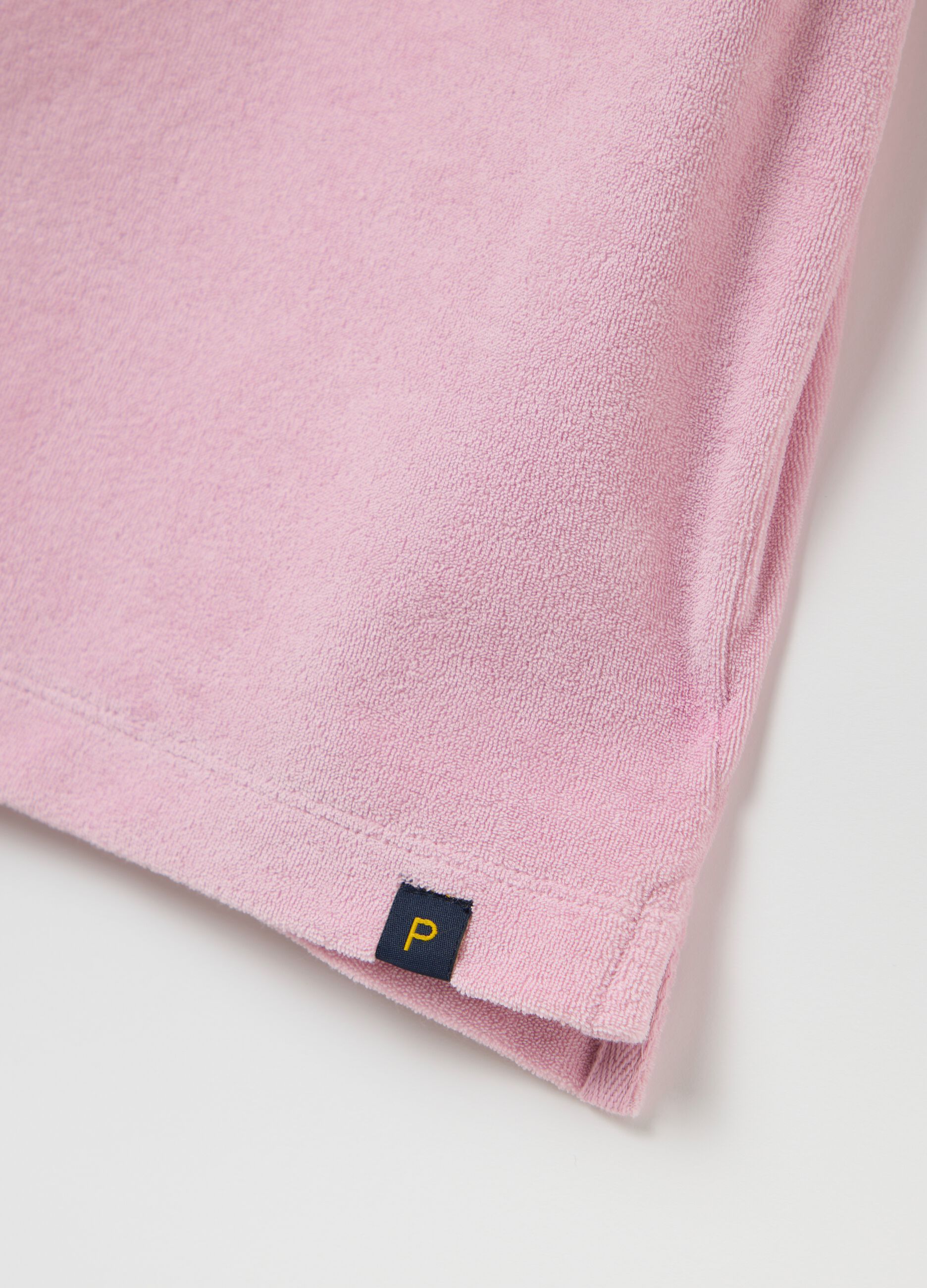 Polo da uomo in misto cotone rosa regular fit