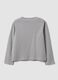 Girls&rsquo; grey organic cotton T-shirt with front print, regular fit_1