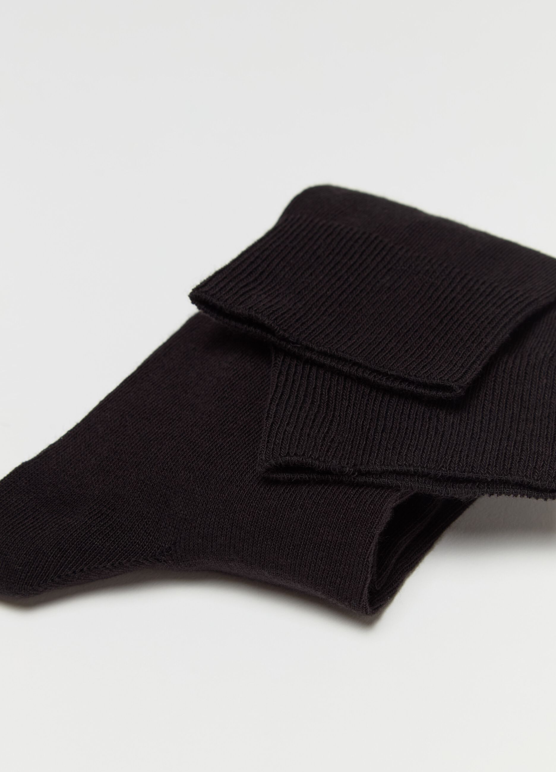 Three-pair pack short socks in organic cotton