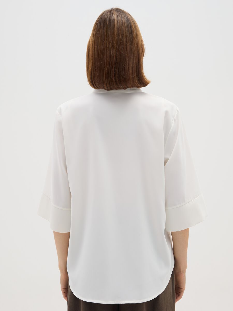 White pure cotton shirt regular fit_2